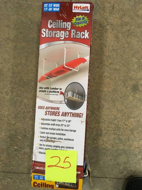 Hyloft Ceiling Storage Rack not used