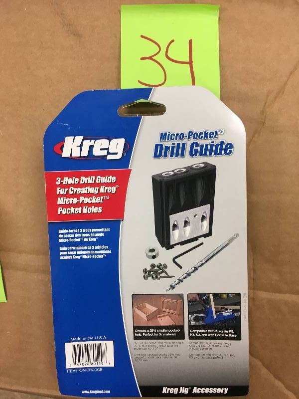 Kreg Micro Pocket Drill Guide open Box looks in new condition