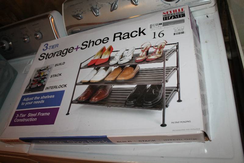 lot 16 image: 3-Tier Storage & Shoe Rack