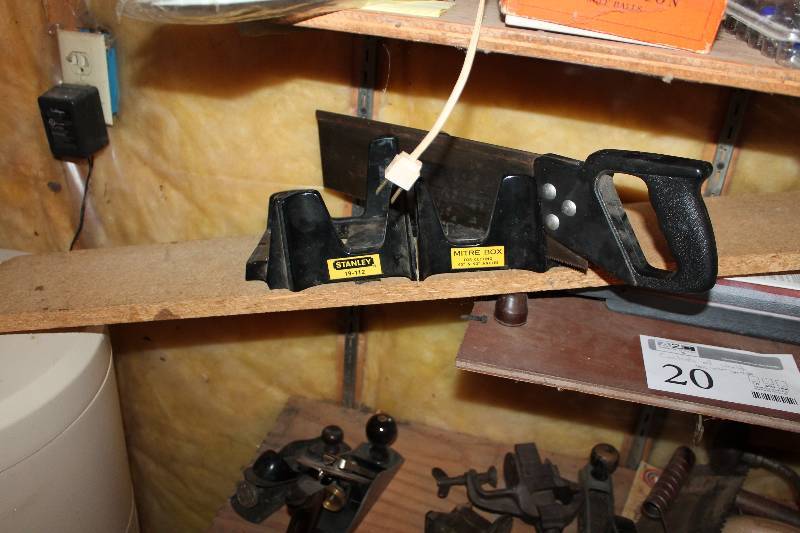 lot 20 image: Hand Tools, Socket Sets, Miter Box, Tile