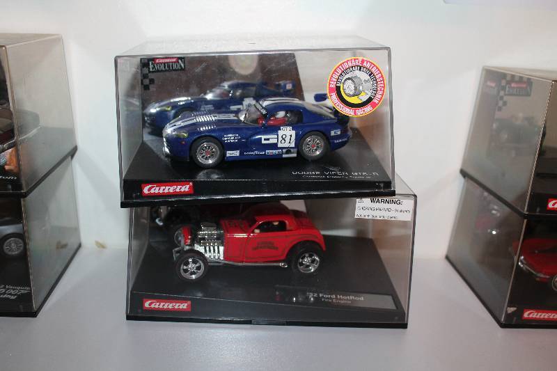 lot 37 image: Lot of (2) Carrera Evolution Slot Cars - Viper GTS-R, Ford Hot Rod
