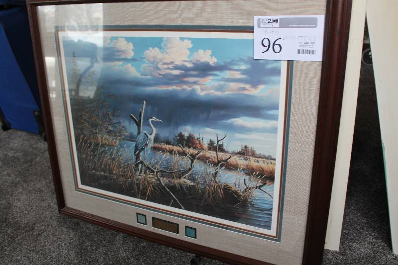 lot 96 image: Swamp Islands by Ken Zylla #30800 Signed Framed Matted Print