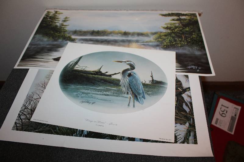 lot 157 image: Rick Kelley Signed Nature Prints