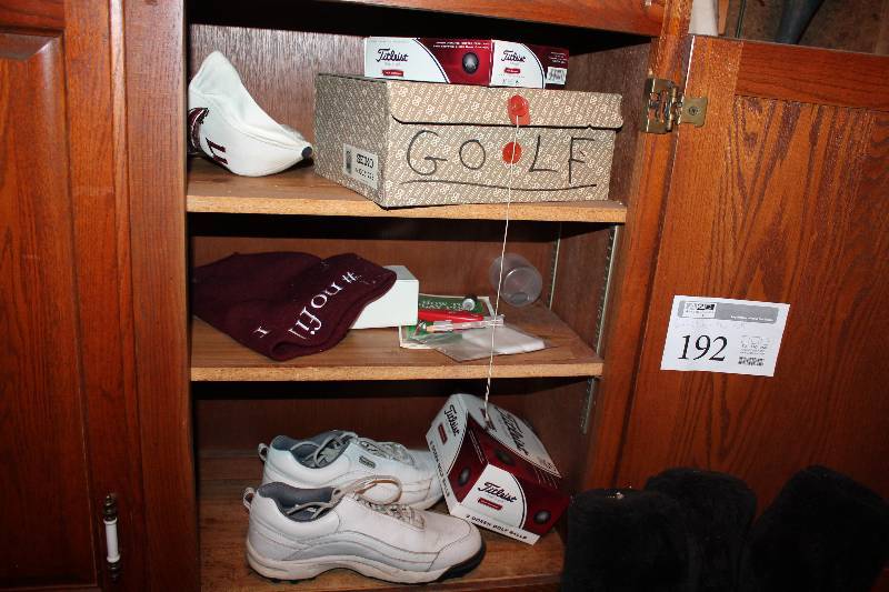 lot 192 image: Golf Clubs, Golf Balls, Practice Balls, And More