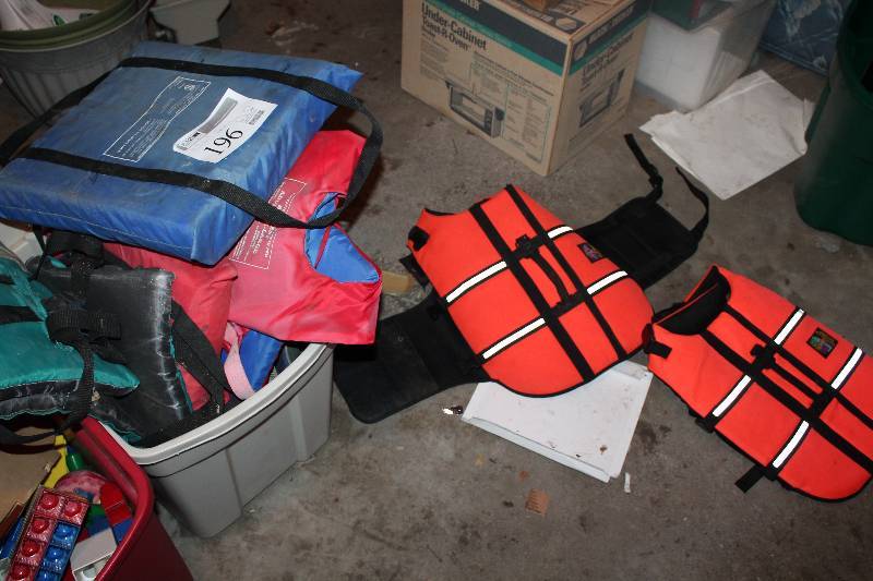 lot 196 image: Boat Life Vests