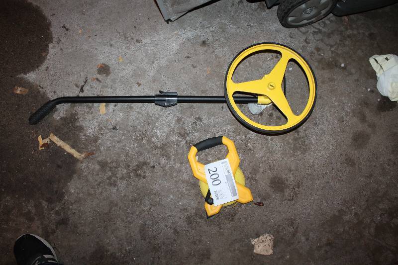 lot 200 image: Stanley 100ft. Tape Measure, Measure Wheel