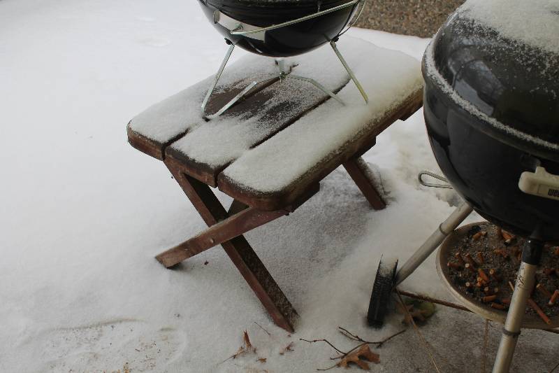 lot 221 image: Wood Picnic Table