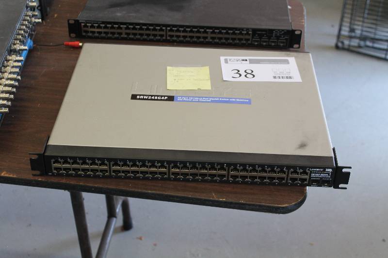 lot 38 image: Linksys SRW248G4P 48-Port 101004-Port Gigabit Switch w WebView and Power Over Ethernet