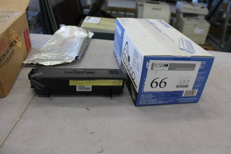 lot 66 image: Lot of (2) Brother TN-540, TN-580 High Yield Print Cartridges