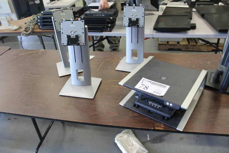 lot 78 image: Lot of (4) Computer Monitor Stands