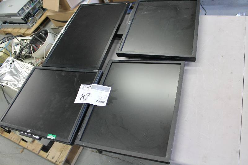 lot 87 image: Lot of (4) Acer Computer Monitors wo Stands