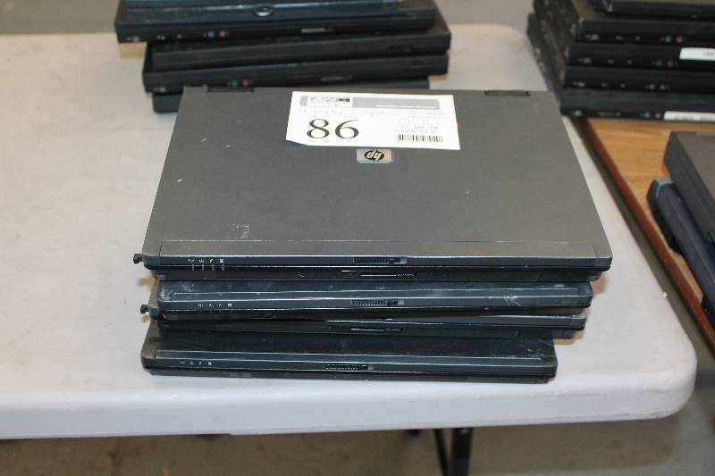 lot 86 image: Lot of (4) HP Laptop Computers wo HDD
