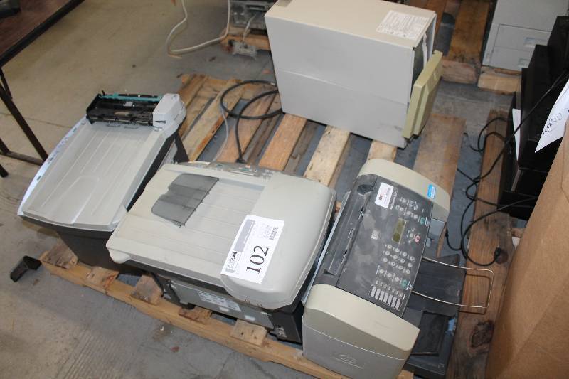 lot 102 image: Pallet Lot of Copy Machines, Printers, Tower