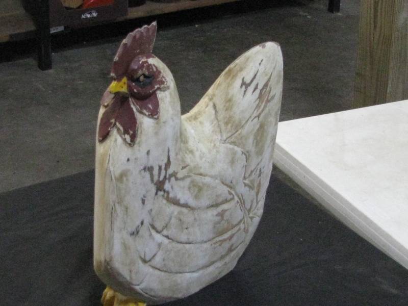 Carved Wood Chicken