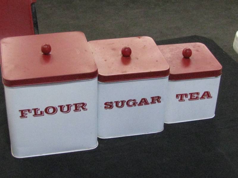 Vintage Metal Canister Set