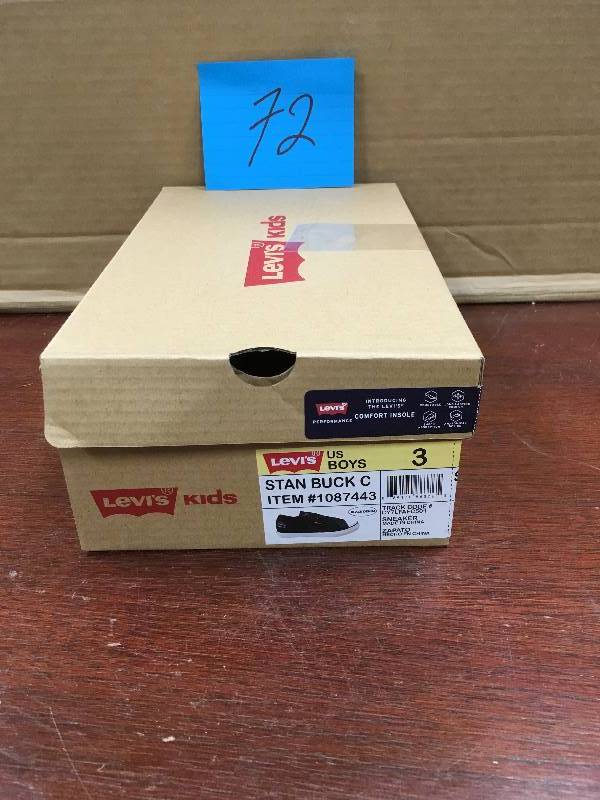 Levis Kids Stan Buck  Sneeker- Black Denim size 3