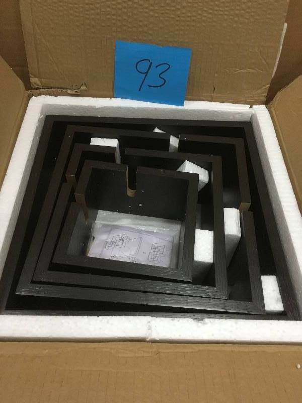 Danya B Intersecting Cube Shelves- Espresso not used