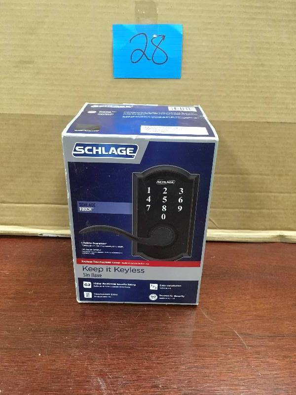 Schlage Camelot Electric Touch Screen Entery Locjk Aged Bronze Steel 2 Grade