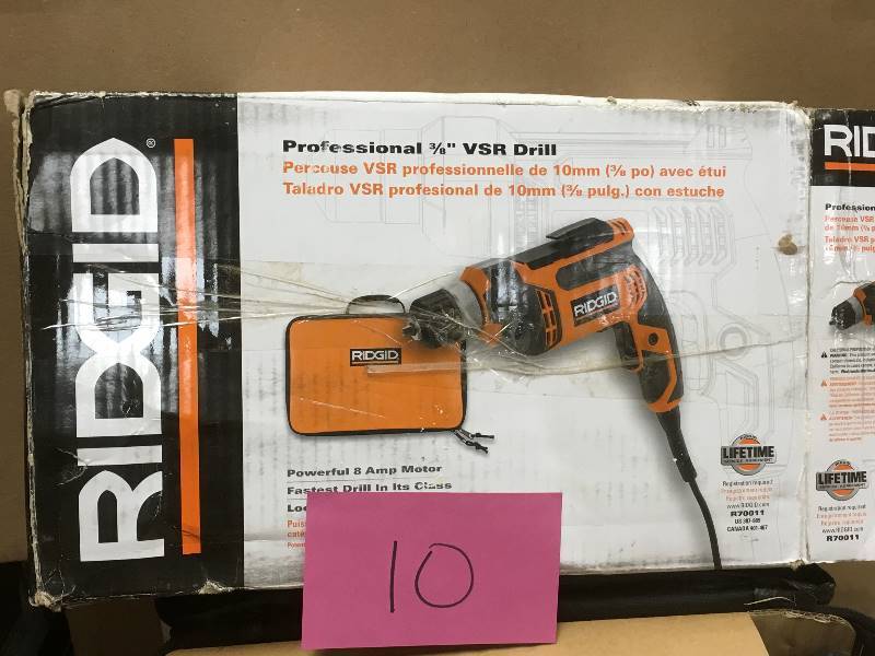 lot 10 image: Ridgid Professional 38 VSR Drill
