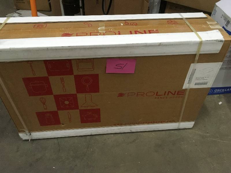 lot 51 image: Proline 36 in. 600 CFM Under Cabinet Range Hood with Light in Stainless Steel