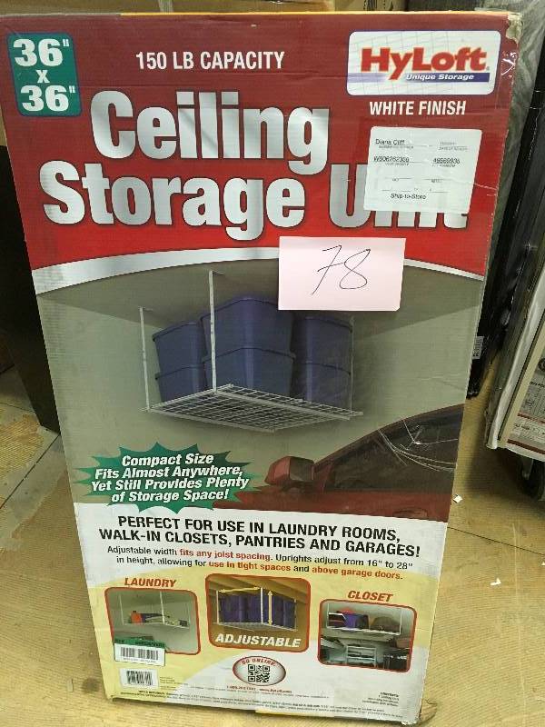 lot 78 image: Hyloft Ceiling Storage Unit not used