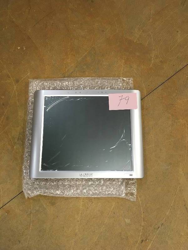 lot 79 image: La Crosse Technology Atomic Extra Large Digital Wall Clock with 7 inch Time