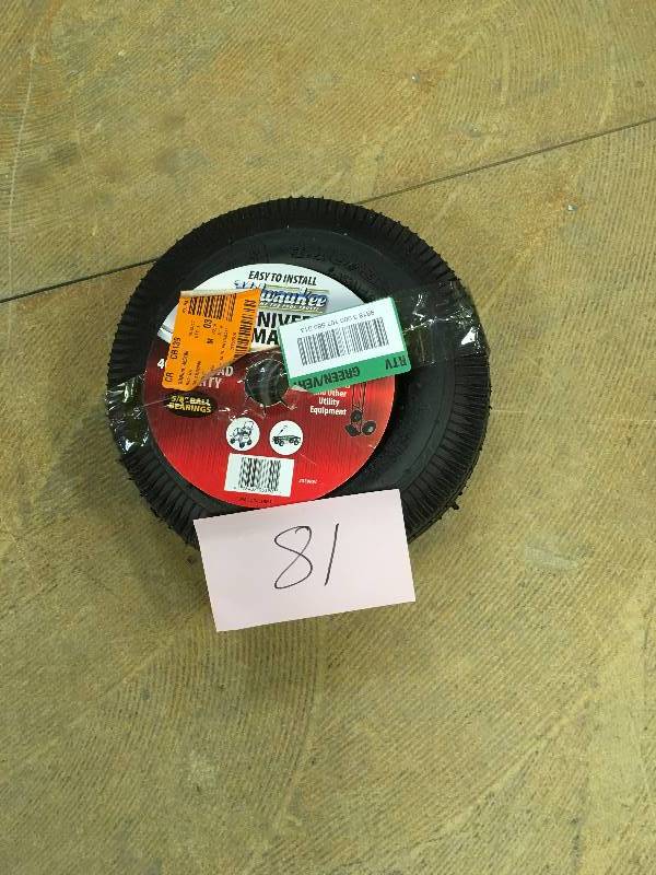 lot 81 image: Milwaukee 10 in Pneumatic Tire not used