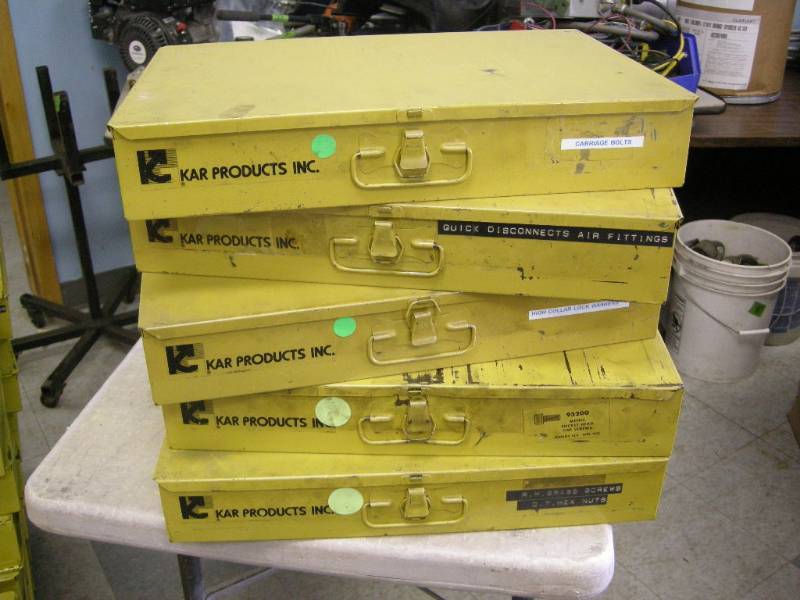 lot 58 image: 5 KAR Metal Storage TrayBoxes