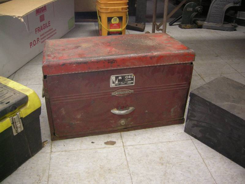 lot 63 image: Vintage Craftsman Toolbox and Others