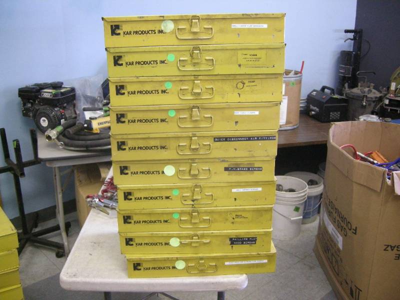 lot 73 image: 10 KAR Metal Storage TrayBoxes