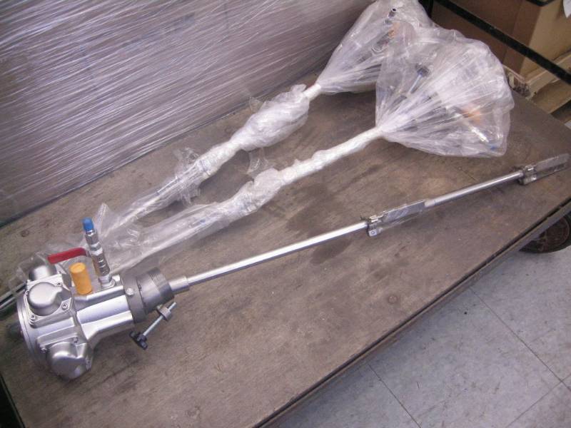 lot 90 image: 3 Pneumatic Paint Mixers