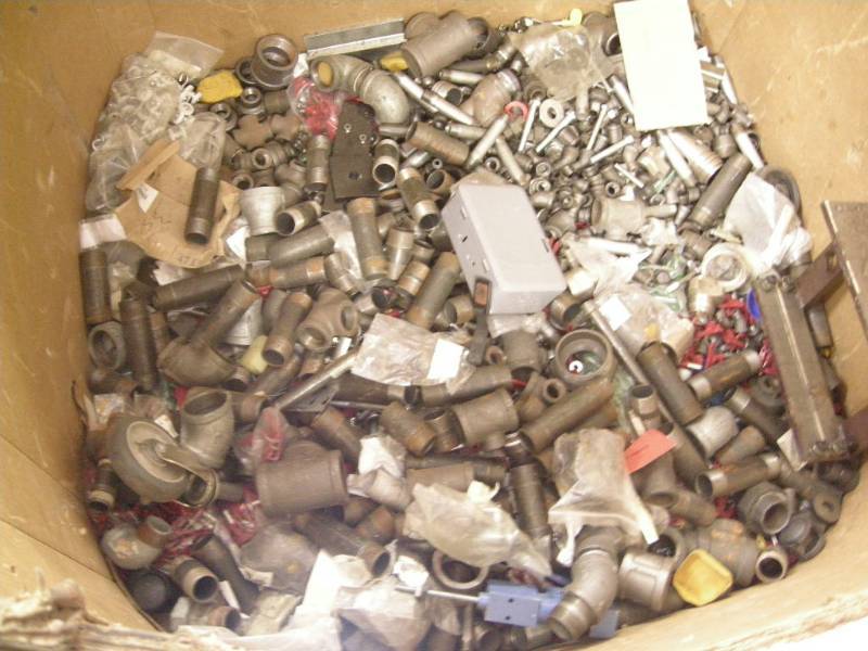 lot 150 image: Group Cast Fittings, Fasteners, Metal