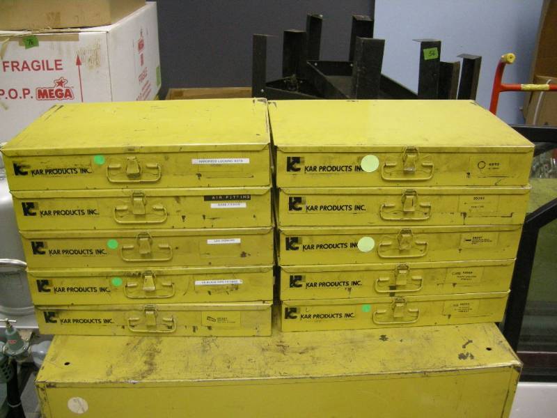 lot 175 image: 10 KAR Metal Storage TrayBoxes