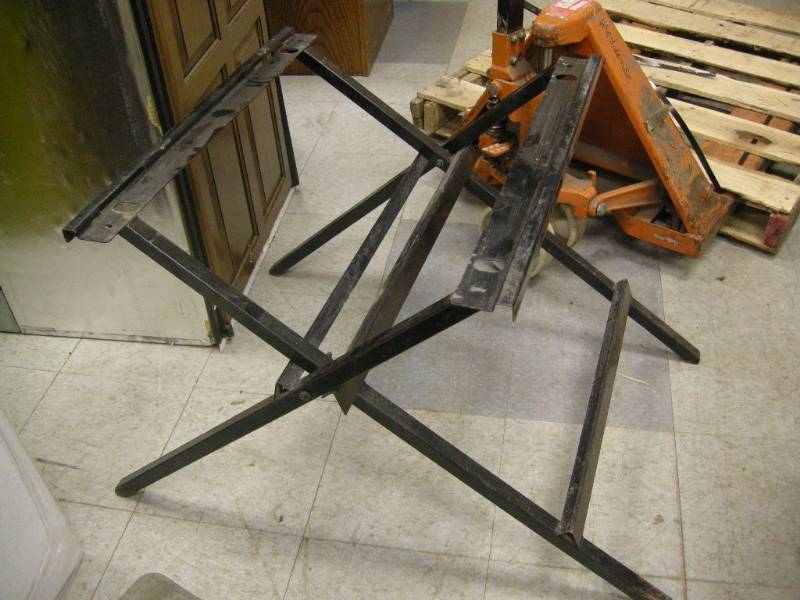 lot 180 image: Dewalt Metal Table Saw Stand