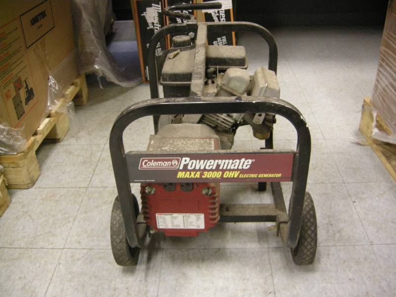 lot 204 image: Coleman Powermate Electric Generator