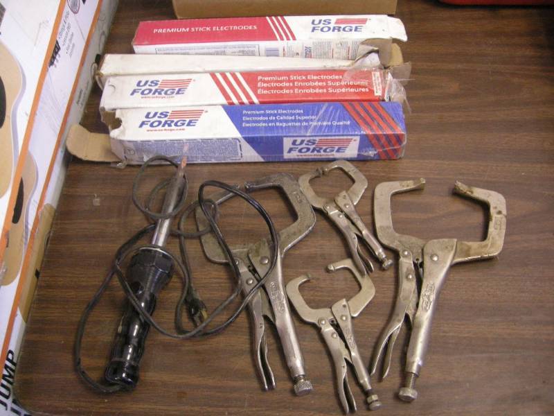 lot 233 image: Welding Clamps and Sticks