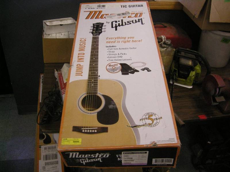 lot 244 image: Maesto-Gibson Acoustic Guitar