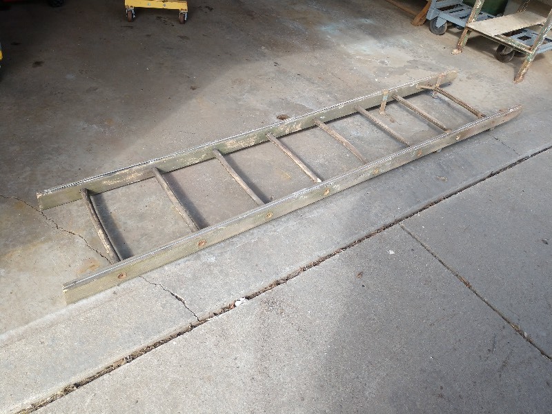 lot 14 image: Old Wooden Ladder