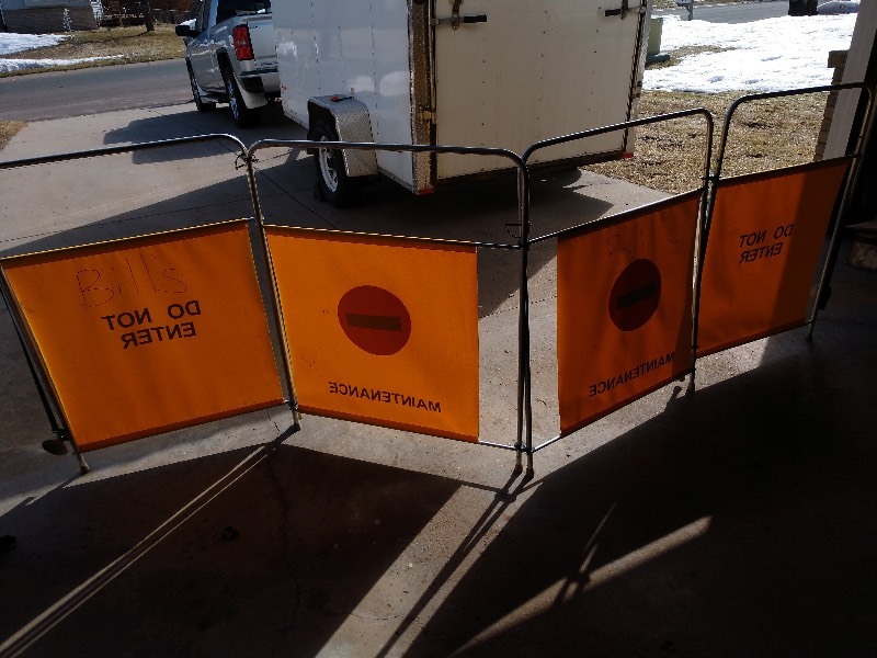 lot 15A image: Four Panel Safety Barricade
