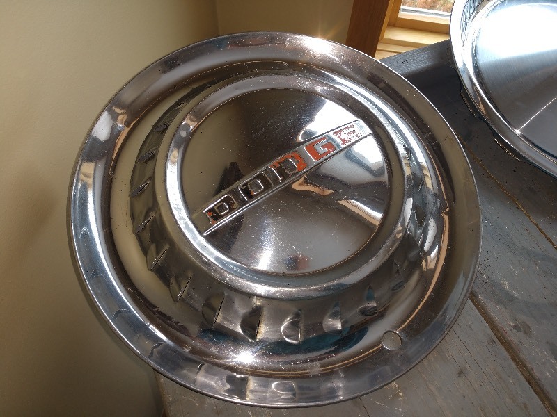 lot 96 image: Antique Hub Caps (Dodge and Unknown)