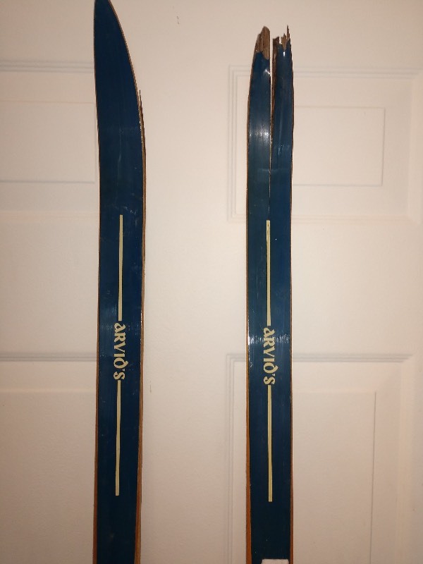 lot 114 image: Arvios Wood Cross County Skis Made in Norway