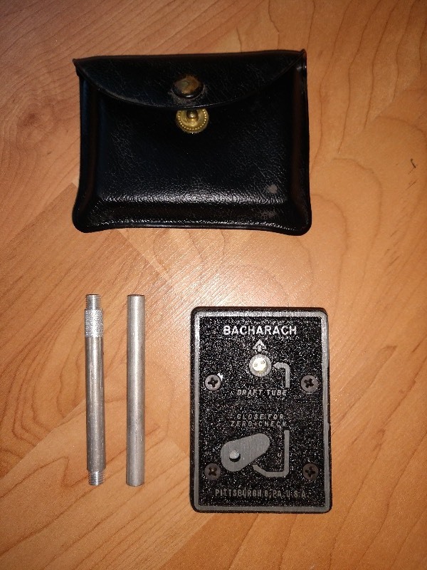 lot 126 image: Bacharach 13-3000 Draftrite Pocket Sized Manometer