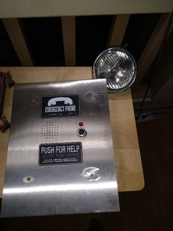 lot 144 image: Elevator Emergency Telephone (Salvaged) and Light