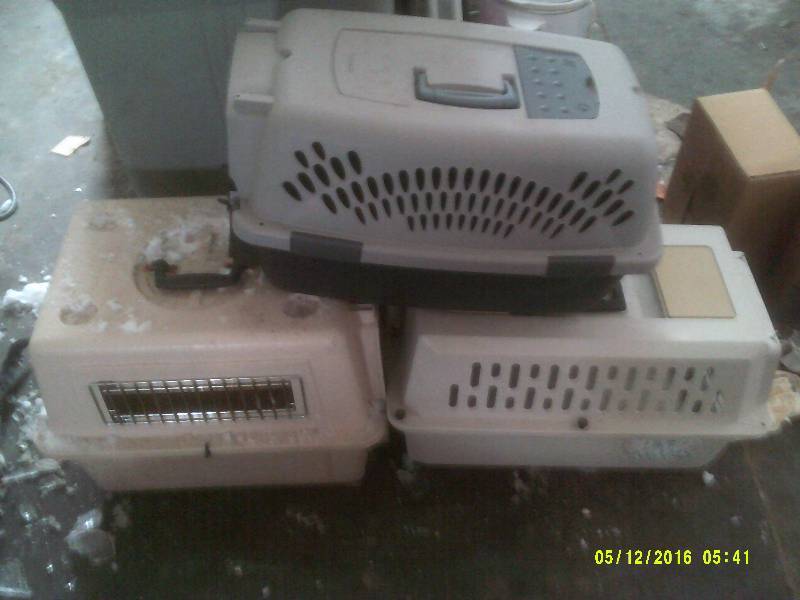 3 SMALLER DOG CRATES