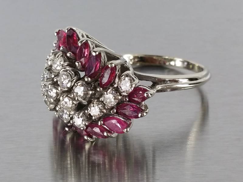Ruby and Diamond Ring in 18k Gold