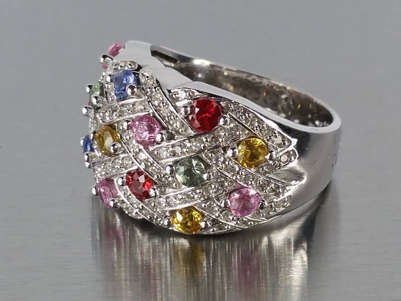 Sapphires in Many Colors in 14k Gold