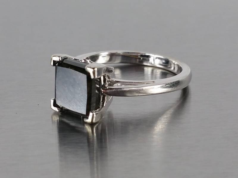 Black Diamond Ring in 14k Gold