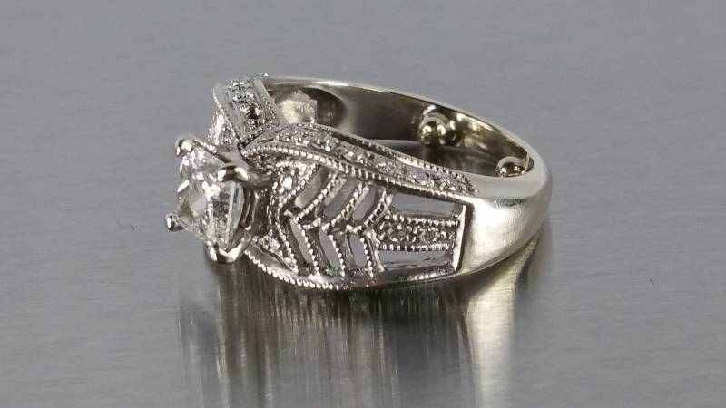 Princess Cut Diamond Ring in 14k Gold