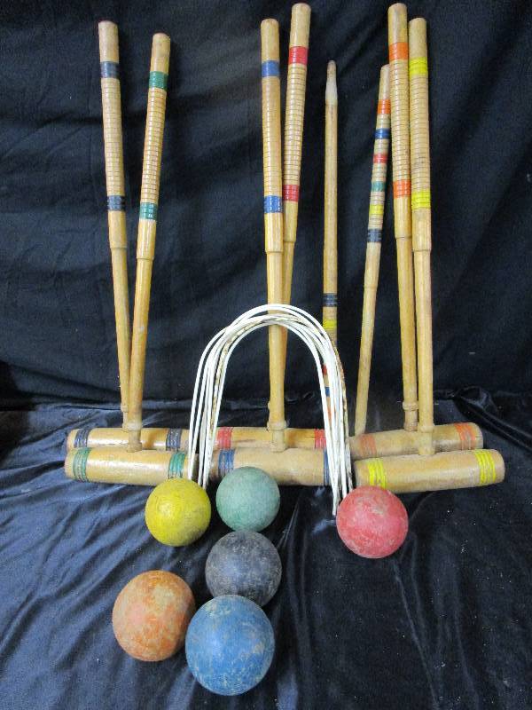 lot 45 image: Vintage Croquet Set
