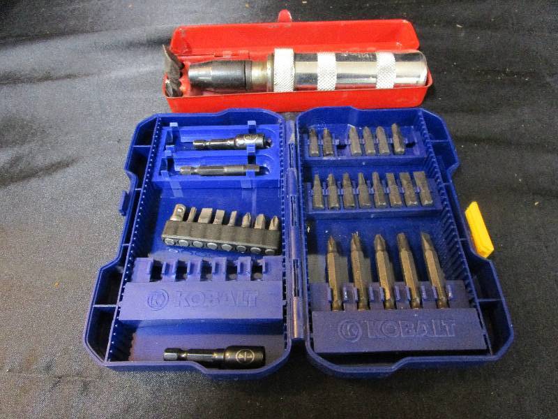 lot 100 image: Driver tips and impact driver